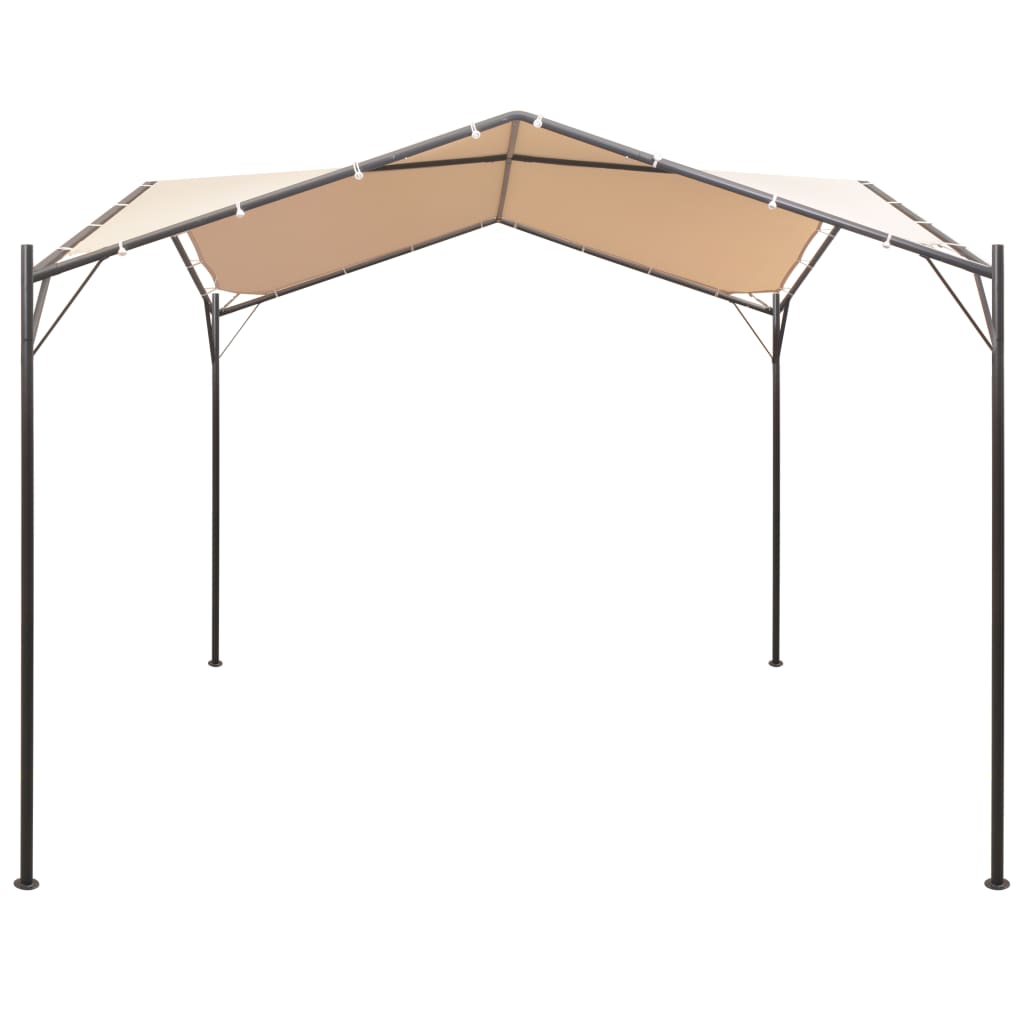 vidaXL Huvimaja/paviljonki 3x3 teräs Beige