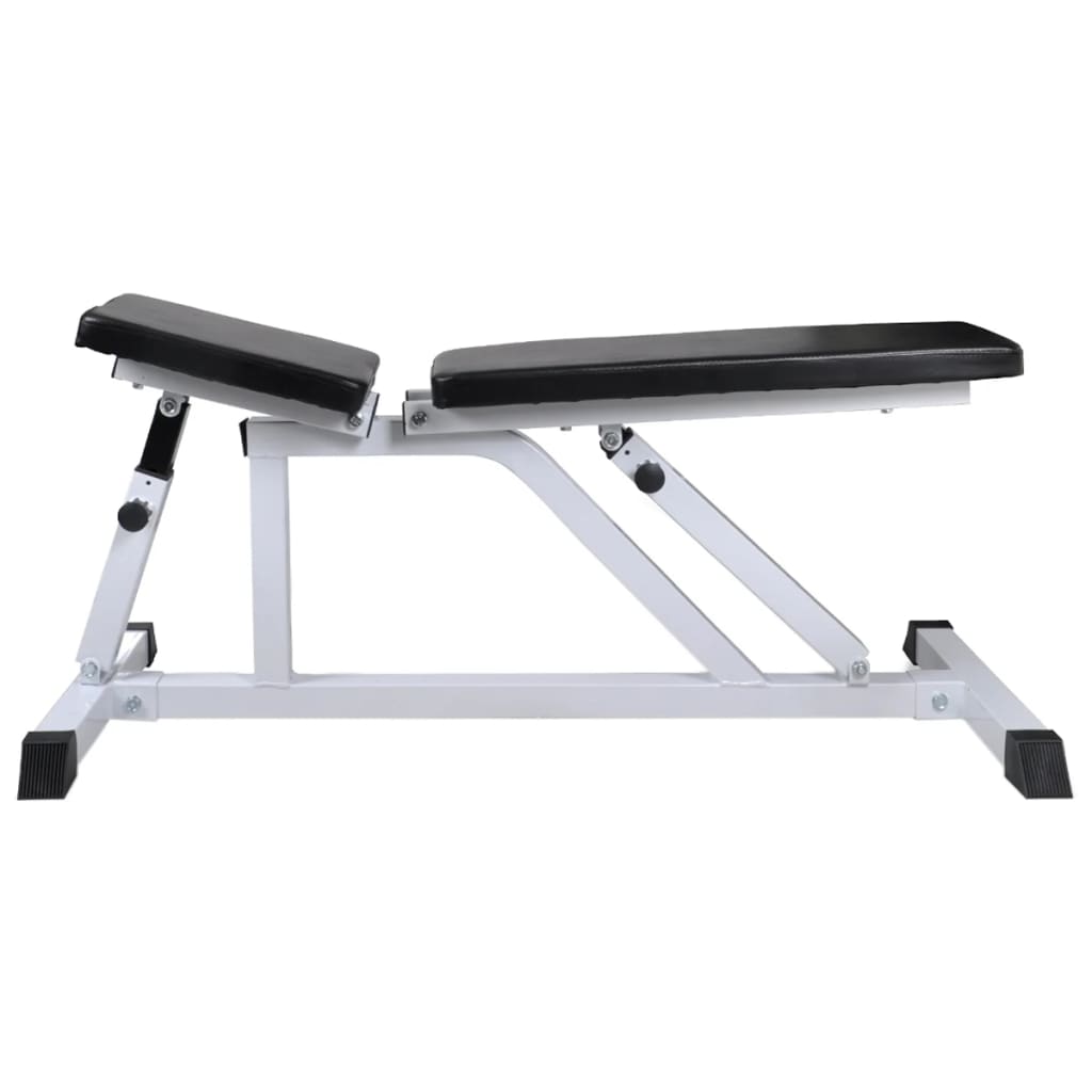 vidaXL Kuntopenkki painotangolla + levy- ja käsipainosarja 60,5 kg