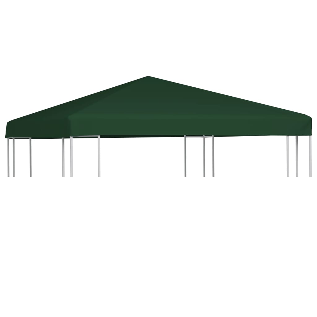 vidaXL Huvimajan katto 310 g / m² 3x3 m vihreä