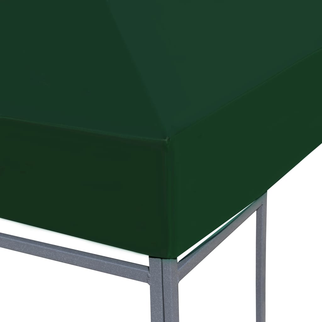 vidaXL Huvimajan katto 310 g / m² 3x3 m vihreä