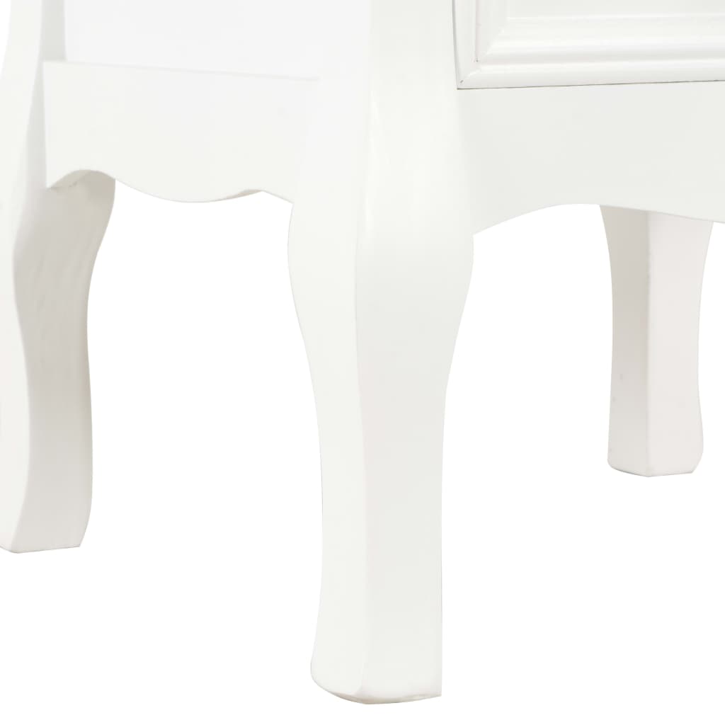 vidaXL Yöpöytä 2kpl MDF 35x30x49 cm valkoinen