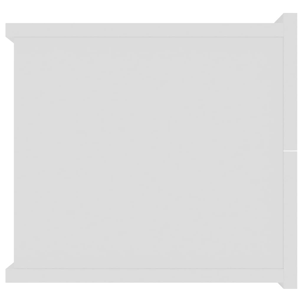 vidaXL Yöpöydät 2 kpl valkoinen 40x30x30 cm tekninen puu