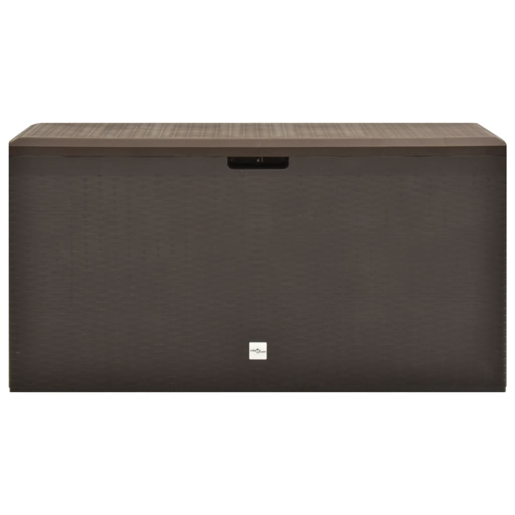 vidaXL Puutarhan varastoarkku ruskea 114x47x60 cm