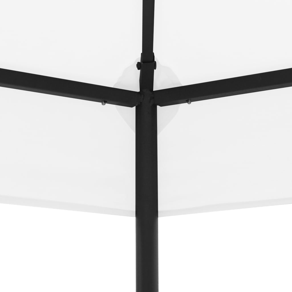vidaXL Puutarhan huvimaja 323x275x265 cm valkoinen 180 g/m²