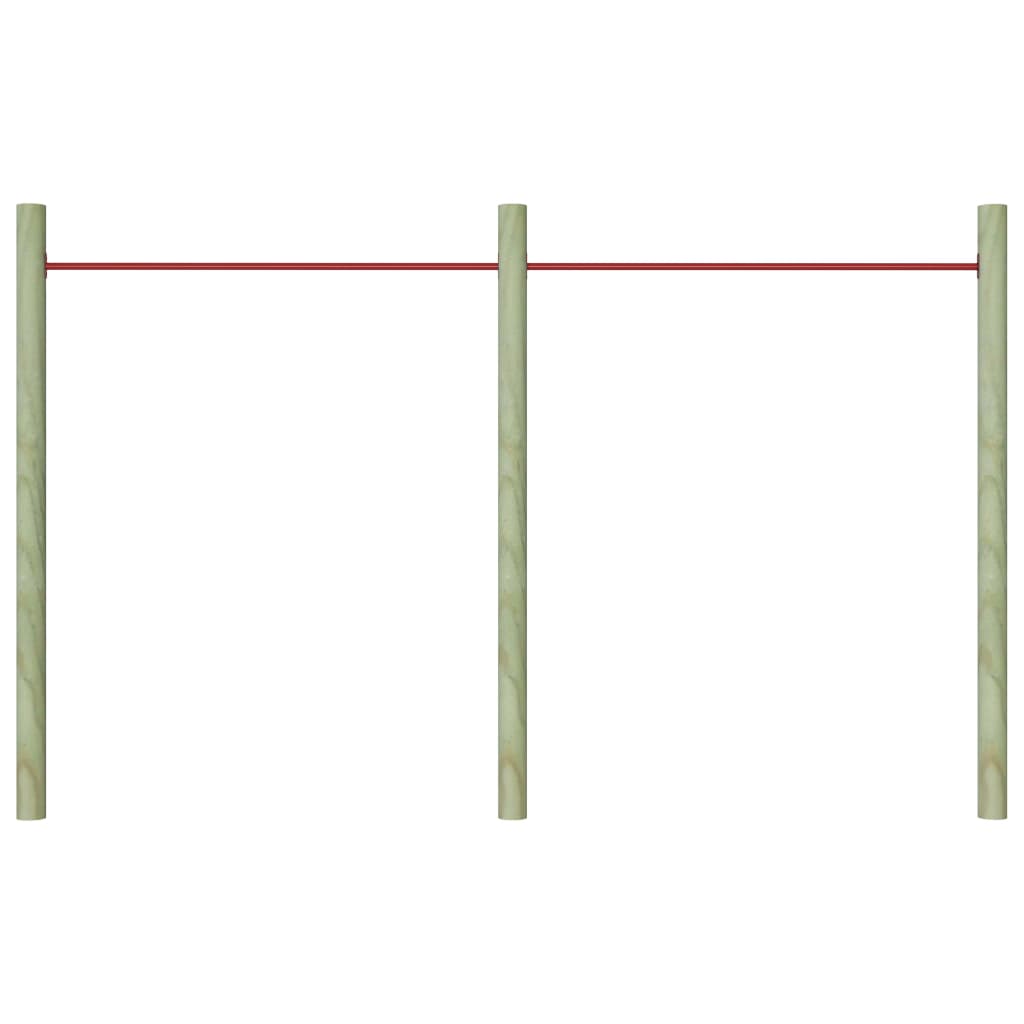 vidaXL Voimistelutangot 2 kpl 125 cm teräs punainen