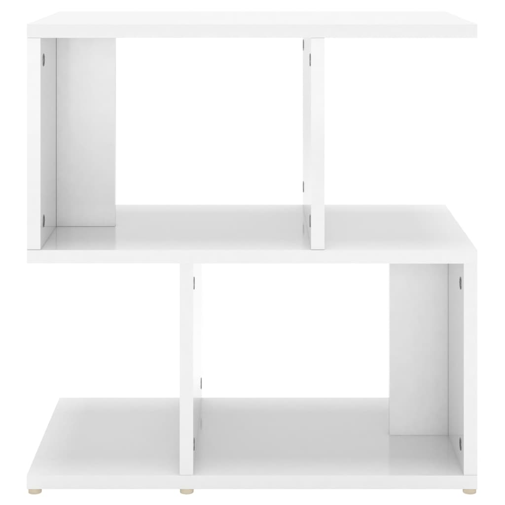 vidaXL Yöpöydät 2 kpl korkeakiilto valk. 50x30x51,5 cm tekninen puu