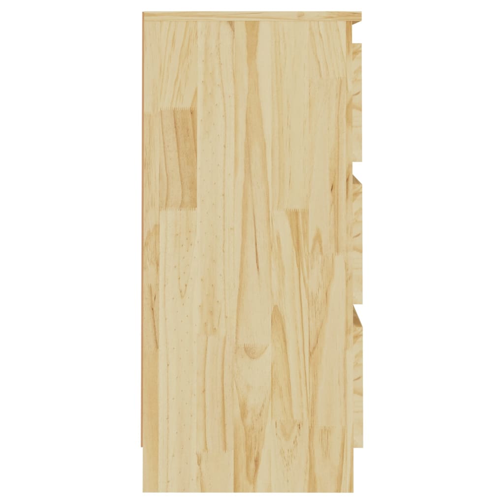 vidaXL Yöpöydät 2 kpl 40x29,5x64 täysi mänty