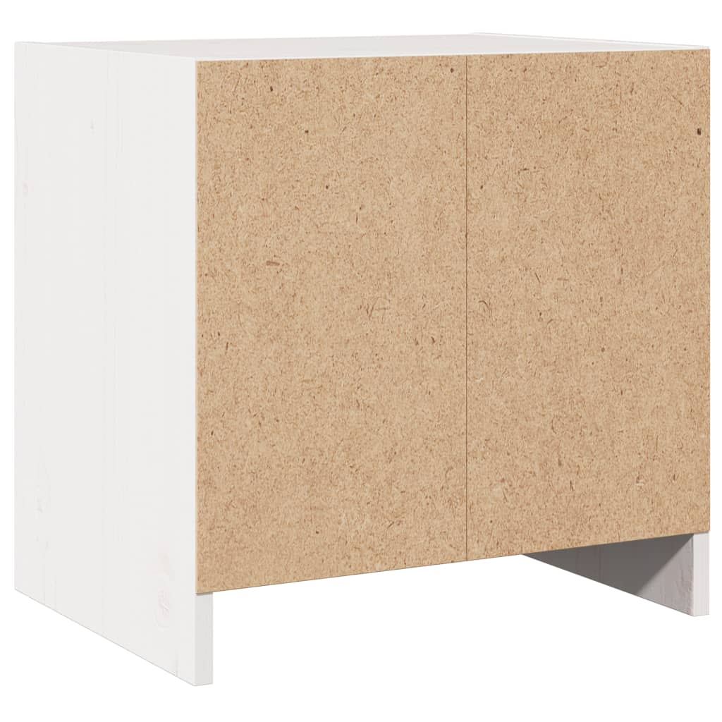 vidaXL Yöpöydät 2 kpl valkoinen 40x30,5x40 cm täysi mänty