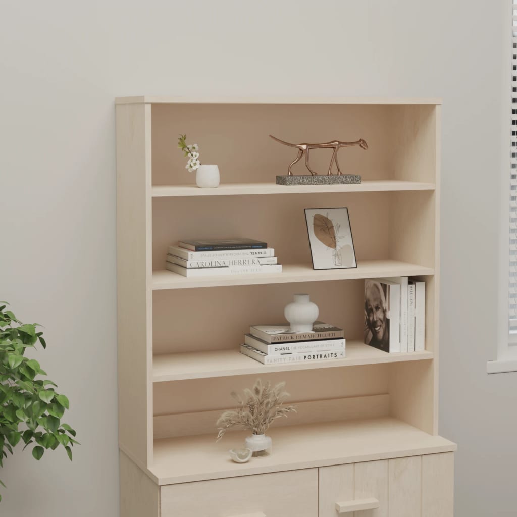 vidaXL Yläkaappi HAMAR hunajanruskea 90x30x100 cm täysi mänty