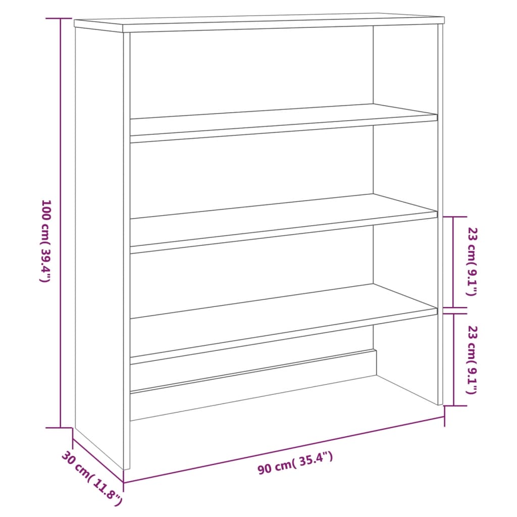 vidaXL Yläkaappi HAMAR hunajanruskea 90x30x100 cm täysi mänty