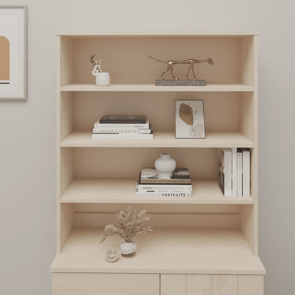 vidaXL Yläkaappi HAMAR hunajanruskea 90x30x100 cm täysi mänty