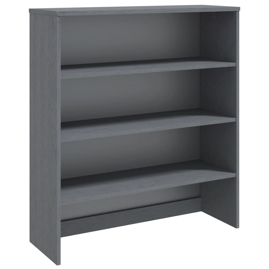 vidaXL Yläkaappi HAMAR tummanharmaa 90x30x100 cm täysi mänty
