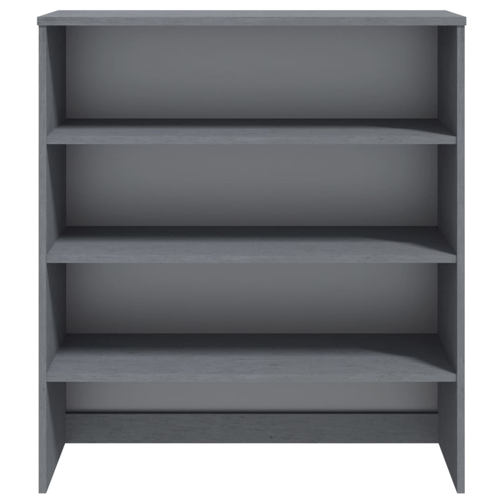 vidaXL Yläkaappi HAMAR tummanharmaa 90x30x100 cm täysi mänty