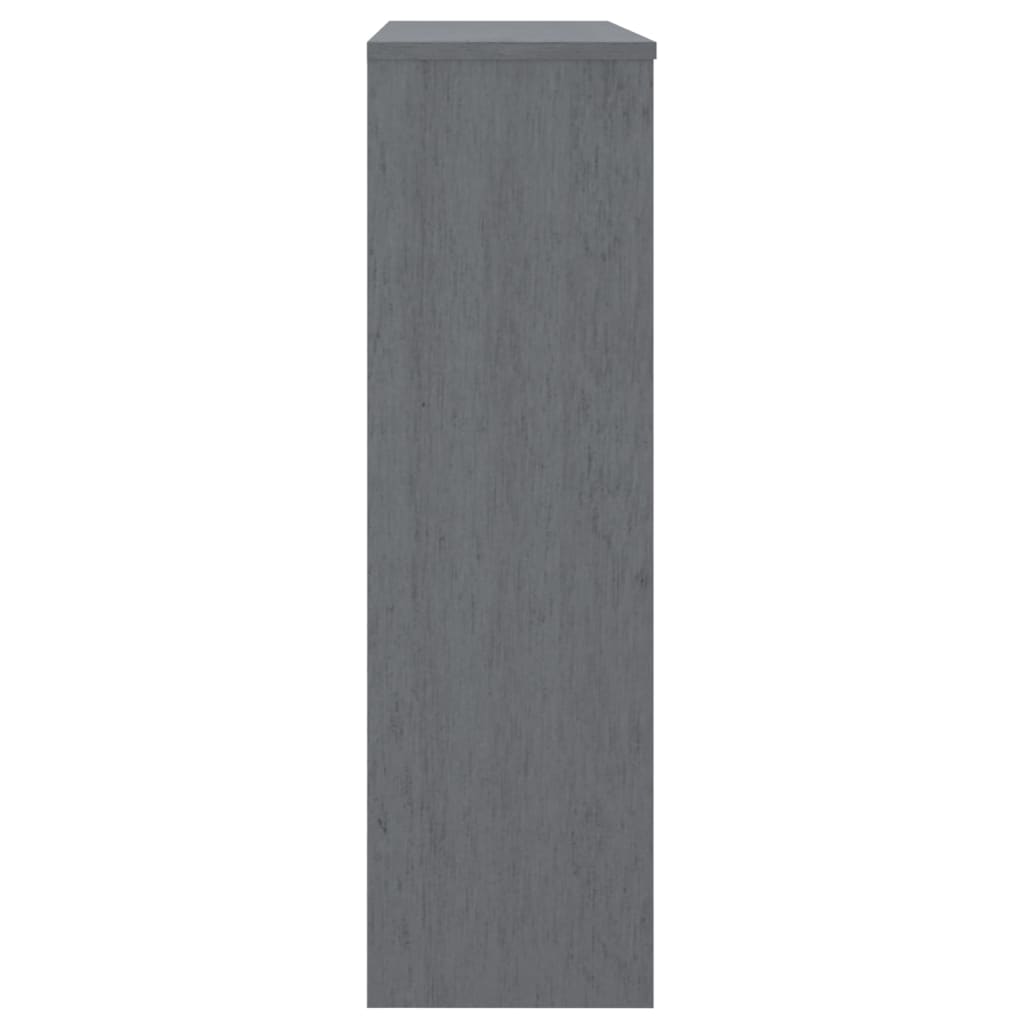 vidaXL Yläkaappi HAMAR tummanharmaa 90x30x100 cm täysi mänty