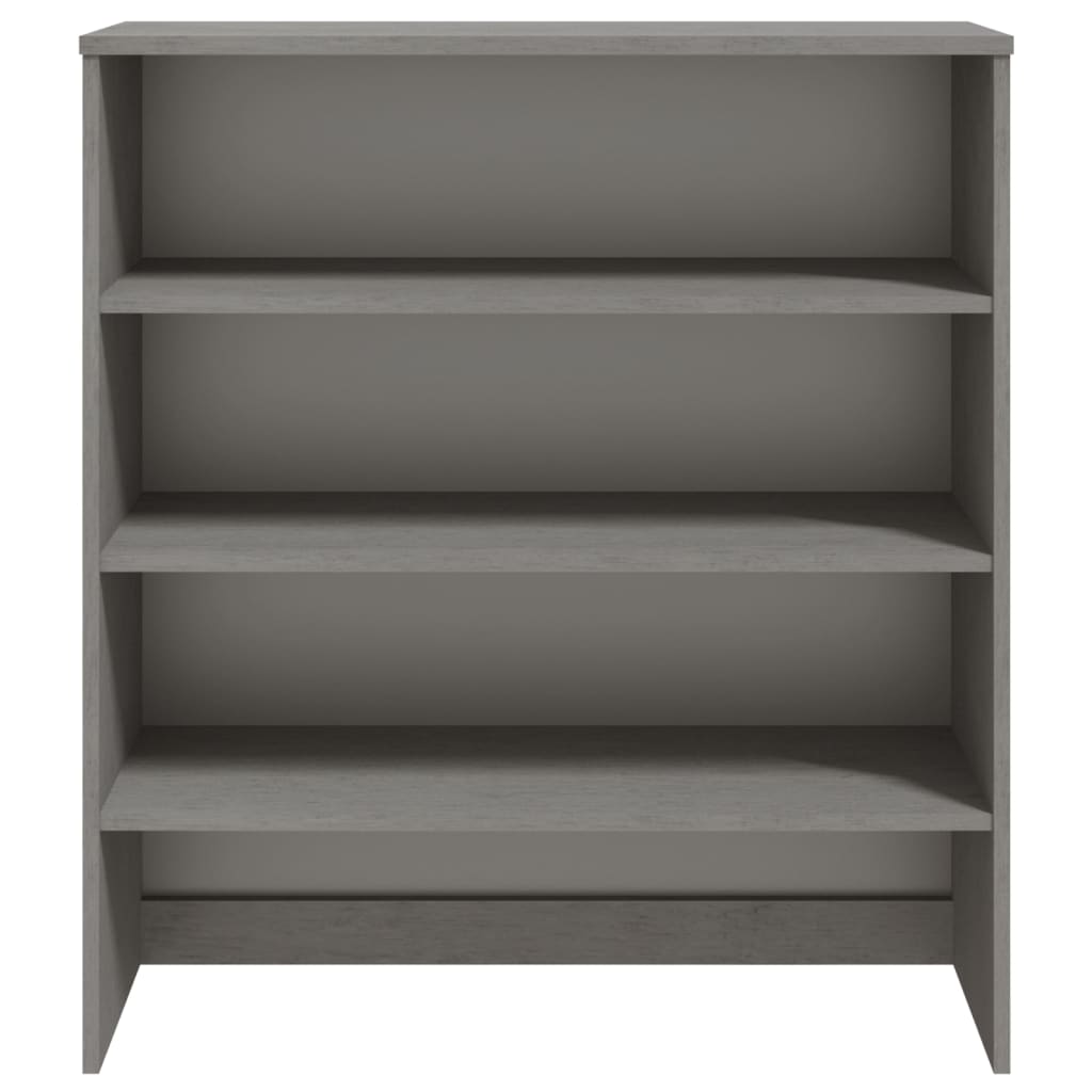 vidaXL Yläkaappi HAMAR vaaleanharmaa 90x30x100 cm täysi mänty