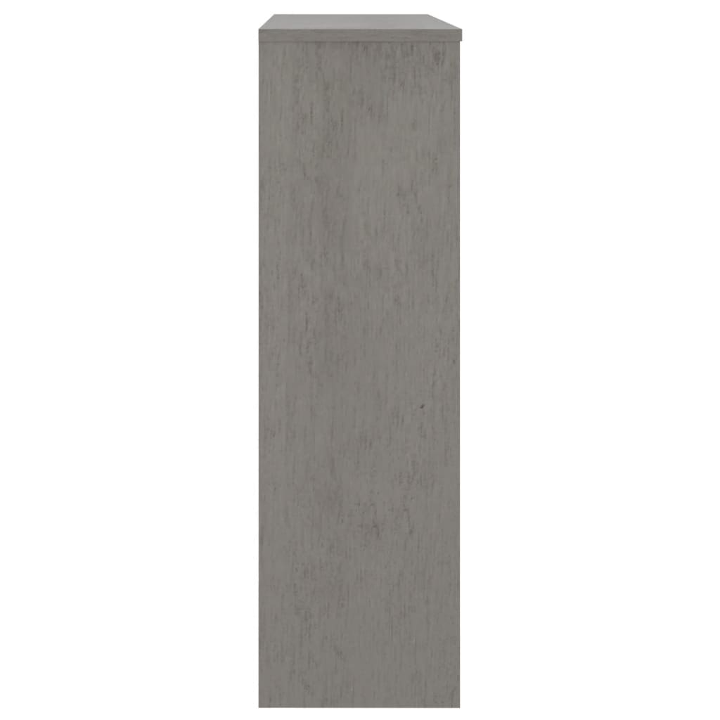 vidaXL Yläkaappi HAMAR vaaleanharmaa 90x30x100 cm täysi mänty