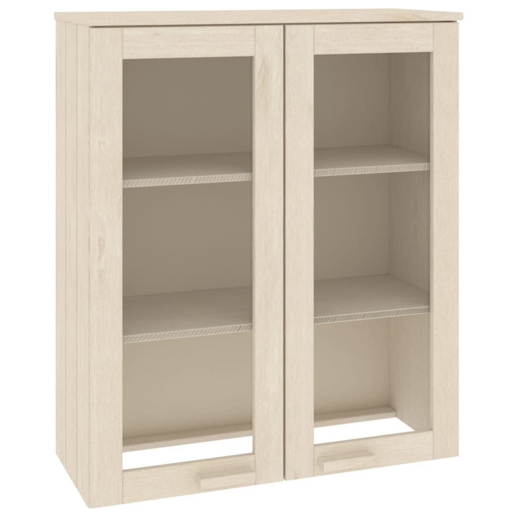 vidaXL Yläkaappi HAMAR hunajanruskea 85x35x100 cm täysi mänty