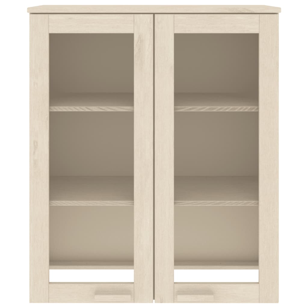 vidaXL Yläkaappi HAMAR hunajanruskea 85x35x100 cm täysi mänty