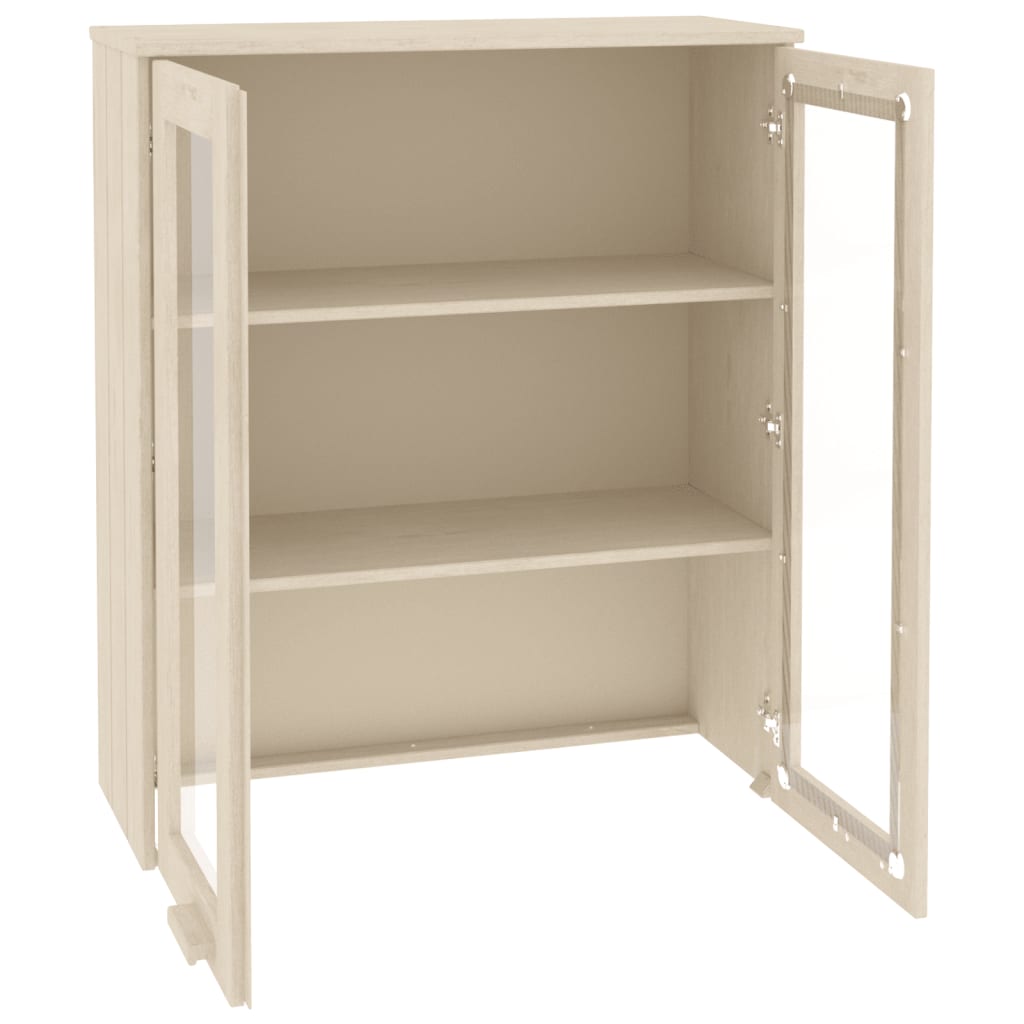 vidaXL Yläkaappi HAMAR hunajanruskea 85x35x100 cm täysi mänty