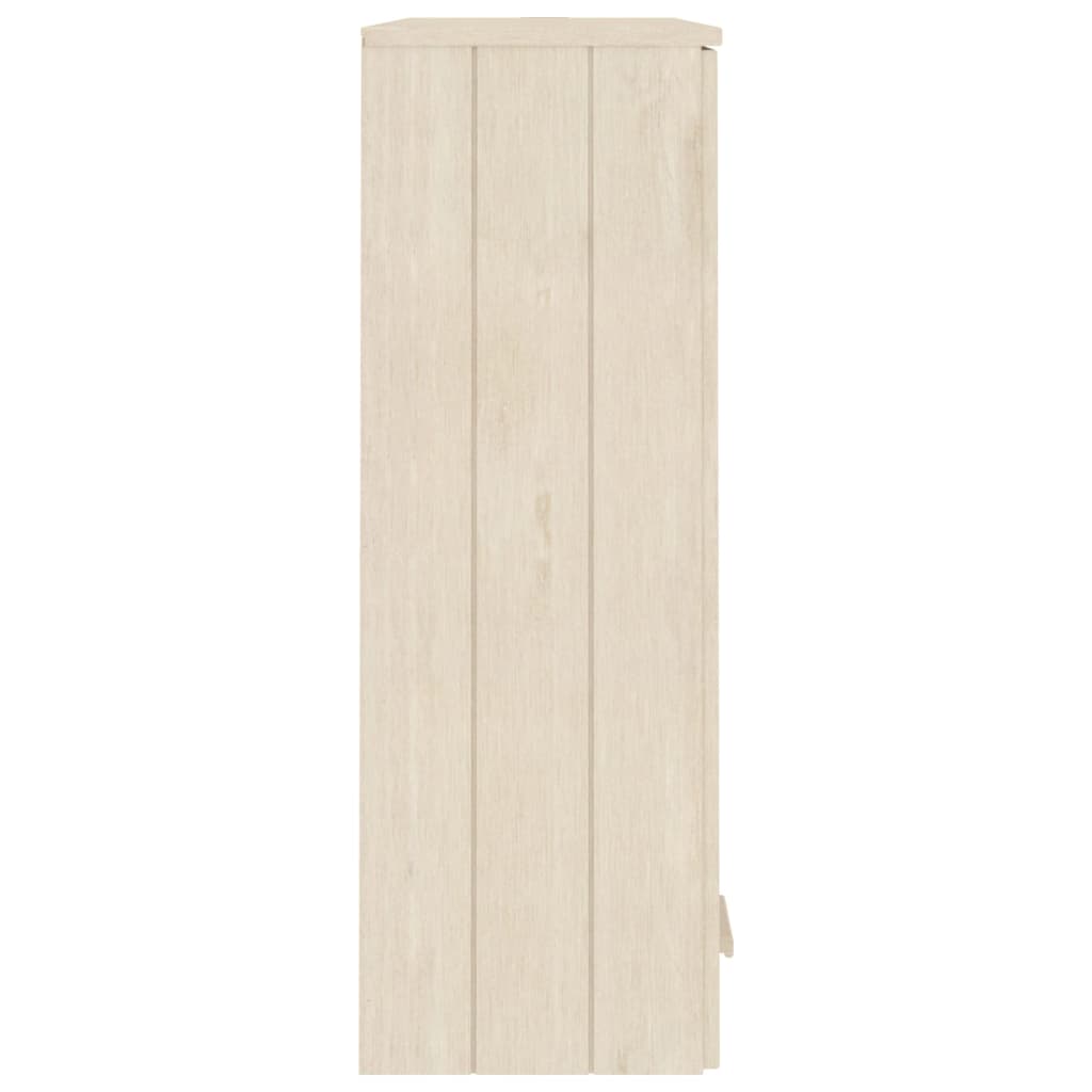vidaXL Yläkaappi HAMAR hunajanruskea 85x35x100 cm täysi mänty