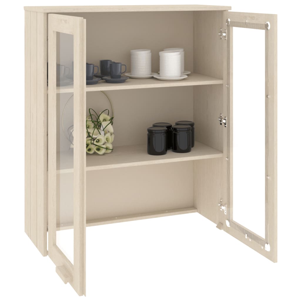 vidaXL Yläkaappi HAMAR hunajanruskea 85x35x100 cm täysi mänty