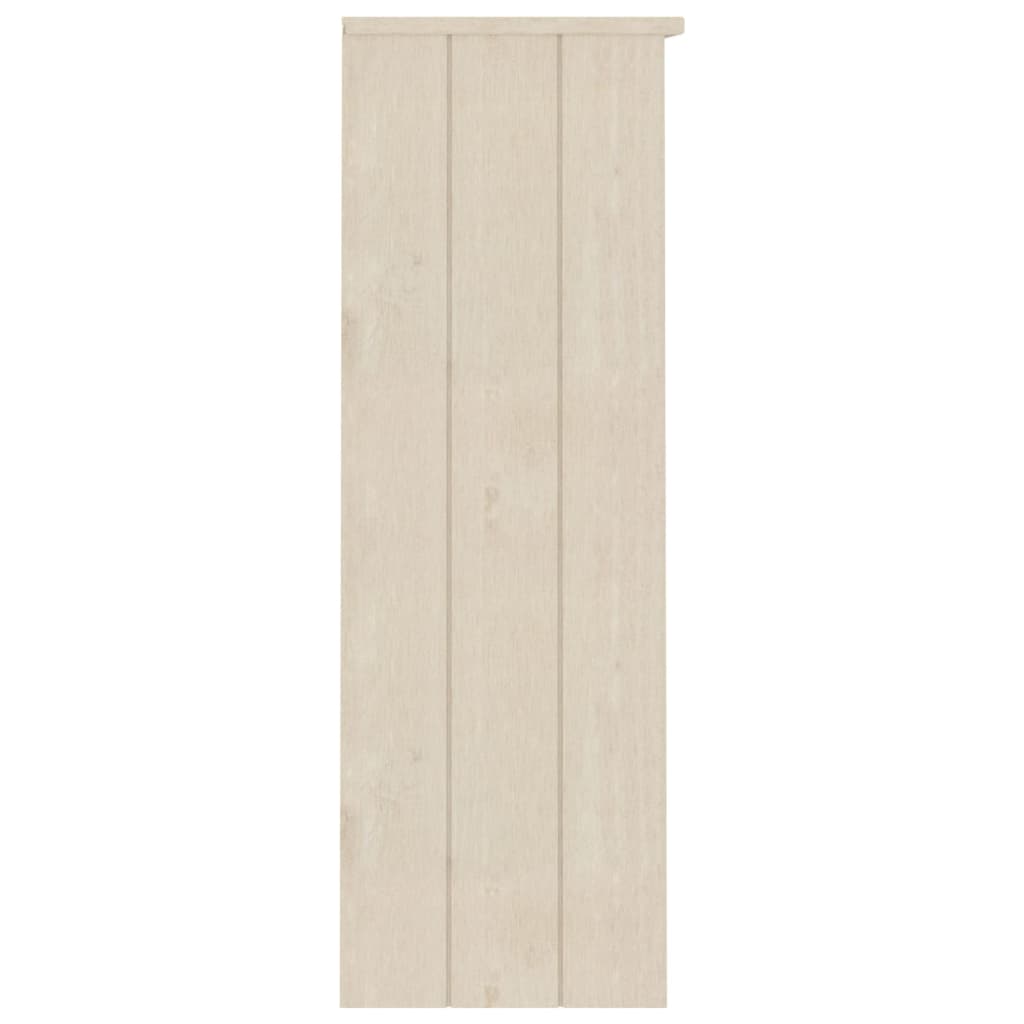 vidaXL Yläkaappi HAMAR hunajanruskea 85x35x100 cm täysi mänty