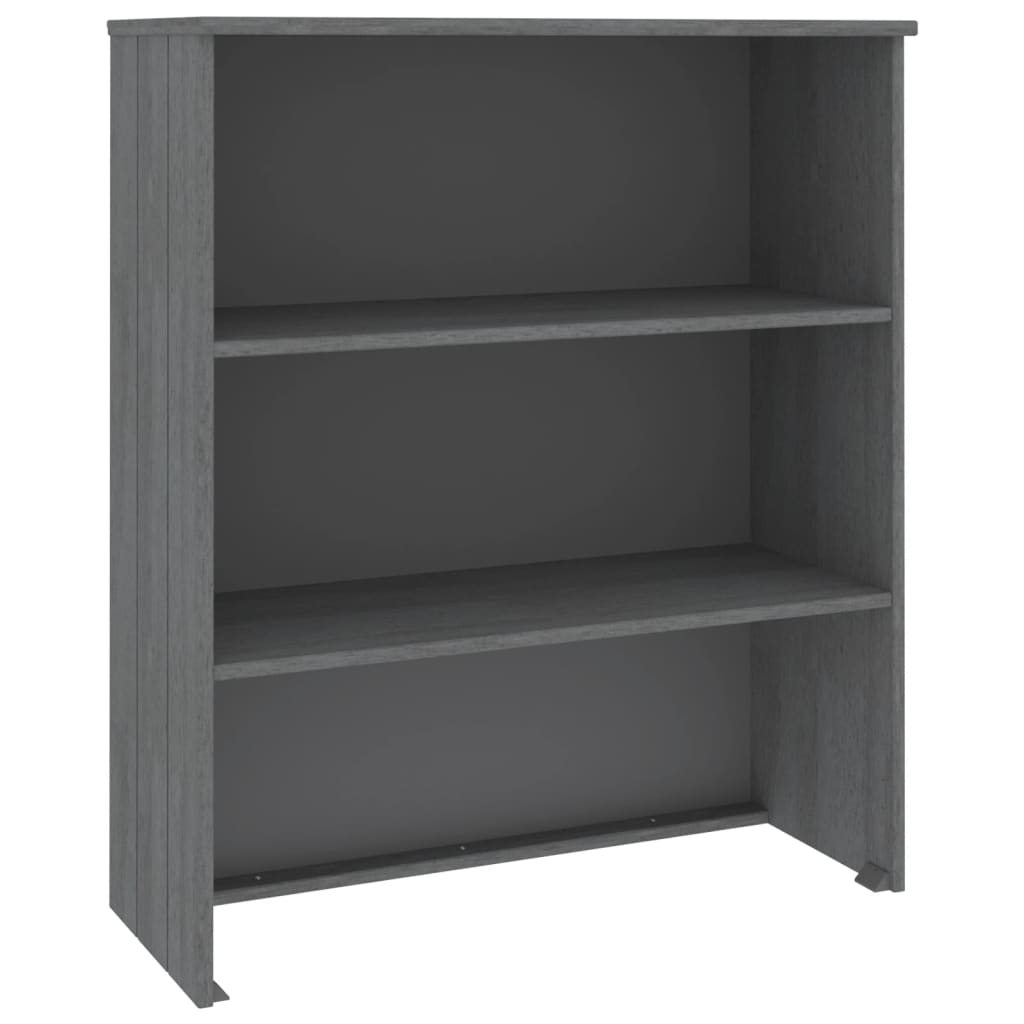 vidaXL Yläkaappi HAMAR tummanharmaa 85x35x100 cm täysi mänty