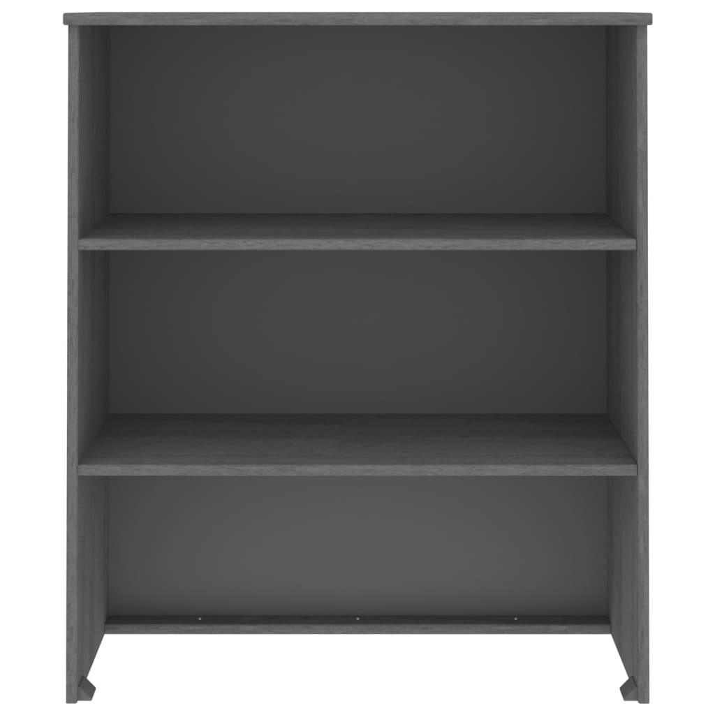 vidaXL Yläkaappi HAMAR tummanharmaa 85x35x100 cm täysi mänty