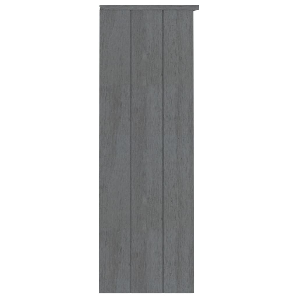 vidaXL Yläkaappi HAMAR tummanharmaa 85x35x100 cm täysi mänty