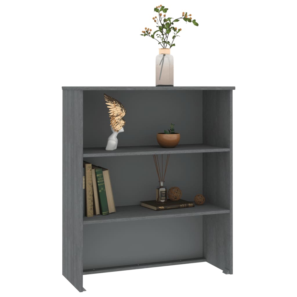 vidaXL Yläkaappi HAMAR tummanharmaa 85x35x100 cm täysi mänty