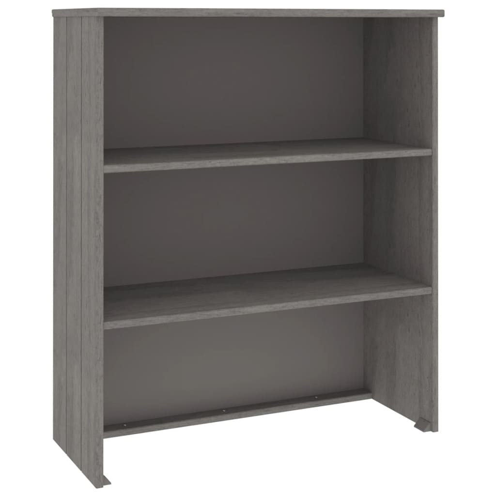 vidaXL Yläkaappi HAMAR vaaleanharmaa 85x35x100 cm täysi mänty