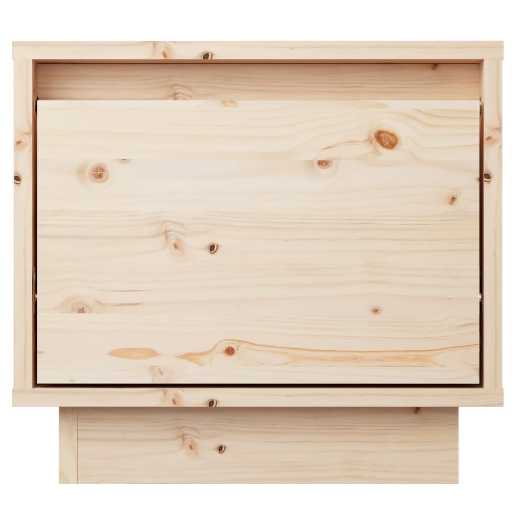 vidaXL Yöpöydät 2 kpl 35x34x32 cm täysi mänty
