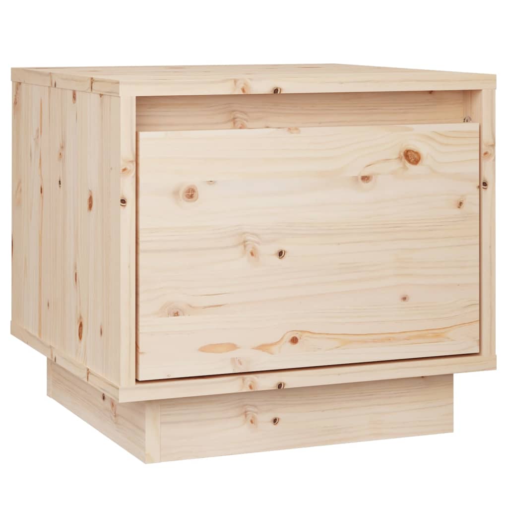 vidaXL Yöpöydät 2 kpl 35x34x32 cm täysi mänty