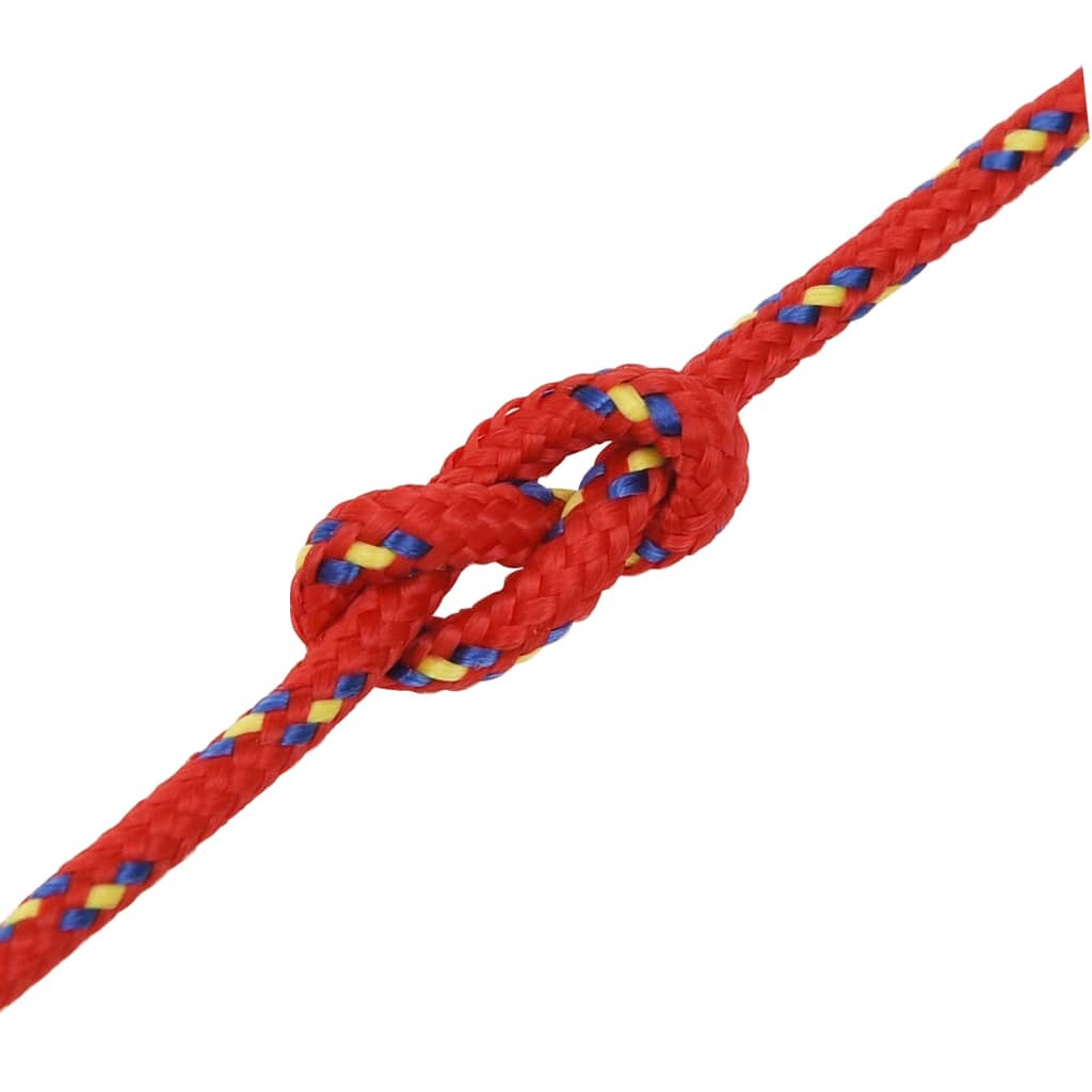 vidaXL Veneköysi punainen 2 mm 25 m polypropeeni