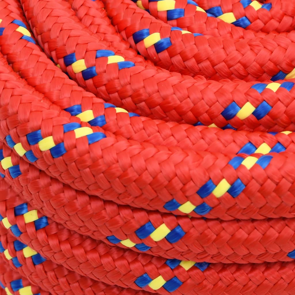 vidaXL Veneköysi punainen 20 mm 100 m polypropeeni