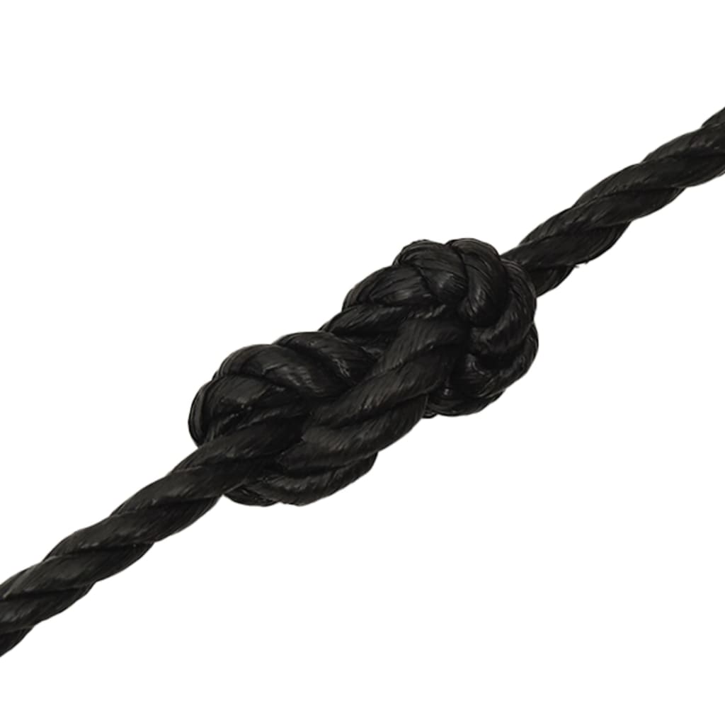 vidaXL Työköysi musta 20 mm 25 m polypropeeni