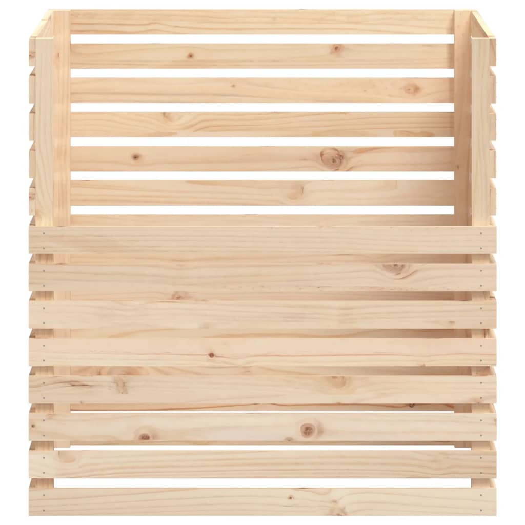 vidaXL Komposti 100x100x102 cm täysi mänty