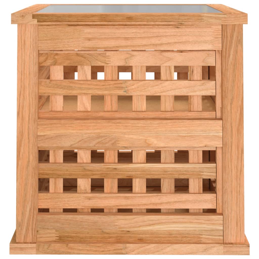 vidaXL Yöpöydät 2 kpl 34x34x34 cm täysi mänty
