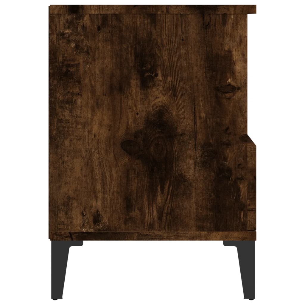 vidaXL Yöpöydät 2 kpl savutammi 40x35x50 cm