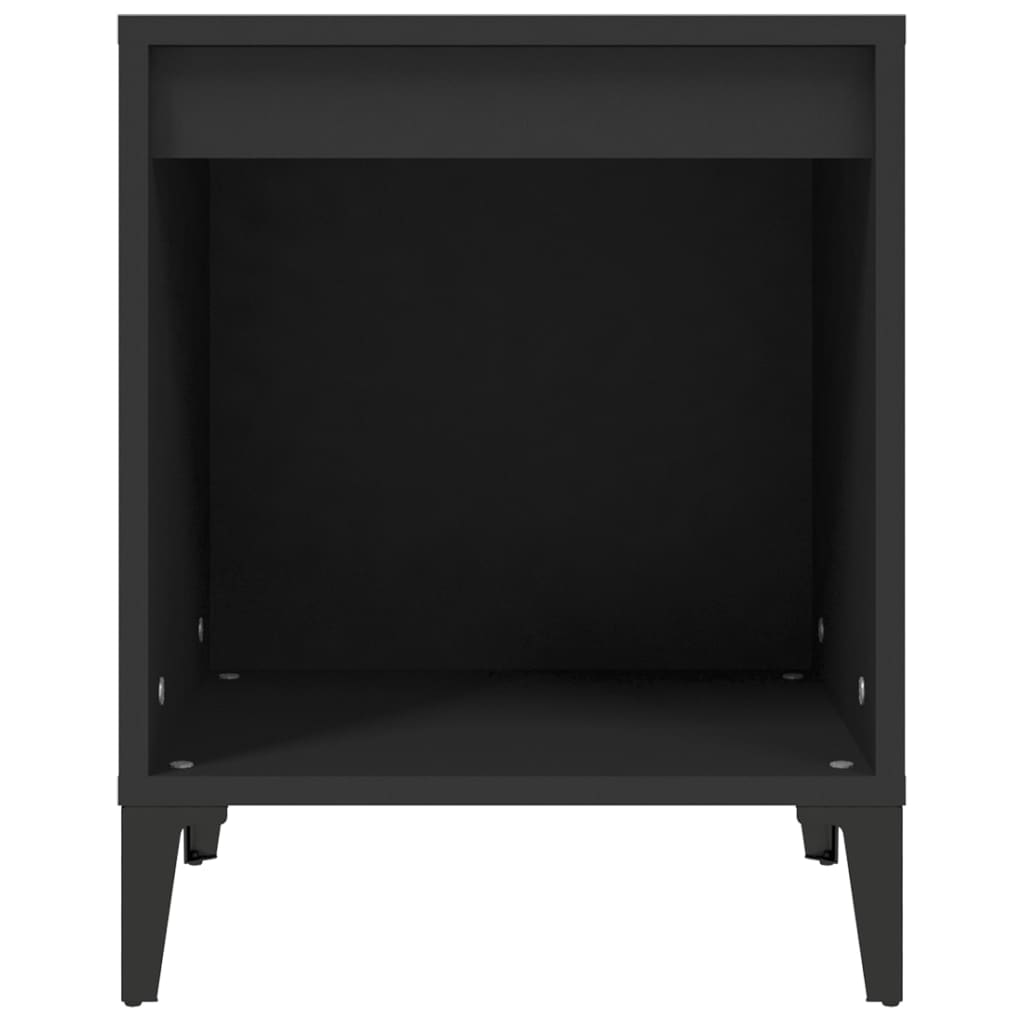 vidaXL Yöpöydät 2 kpl musta 40x35x50 cm