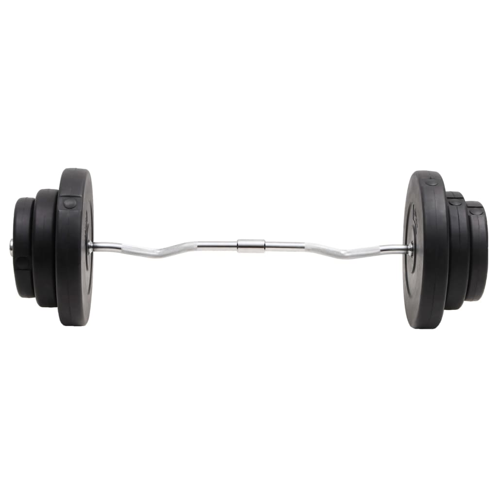 vidaXL Hauistanko levypainoilla 60 kg