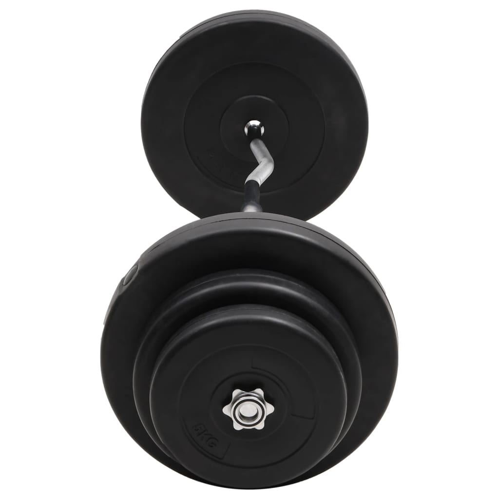vidaXL Hauistanko levypainoilla 60 kg