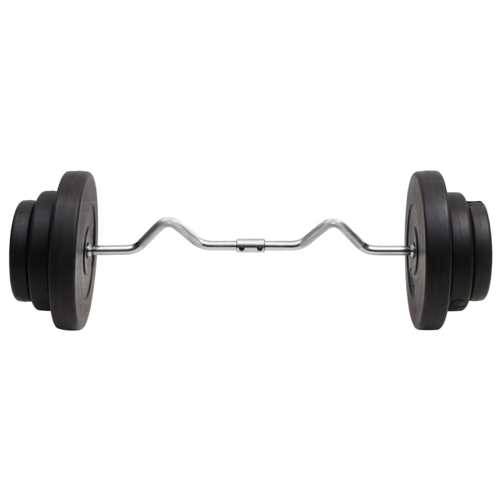 vidaXL Hauistanko levypainoilla 60 kg