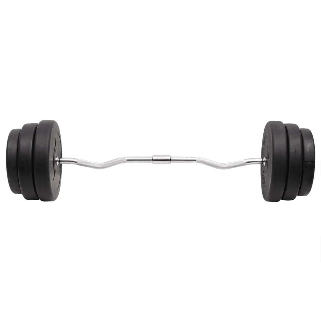 vidaXL Hauistanko levypainoilla 90 kg
