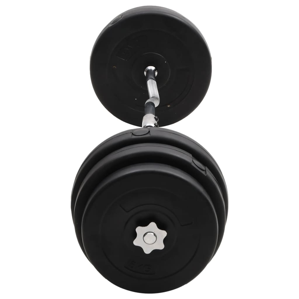 vidaXL Hauistanko levypainoilla 90 kg