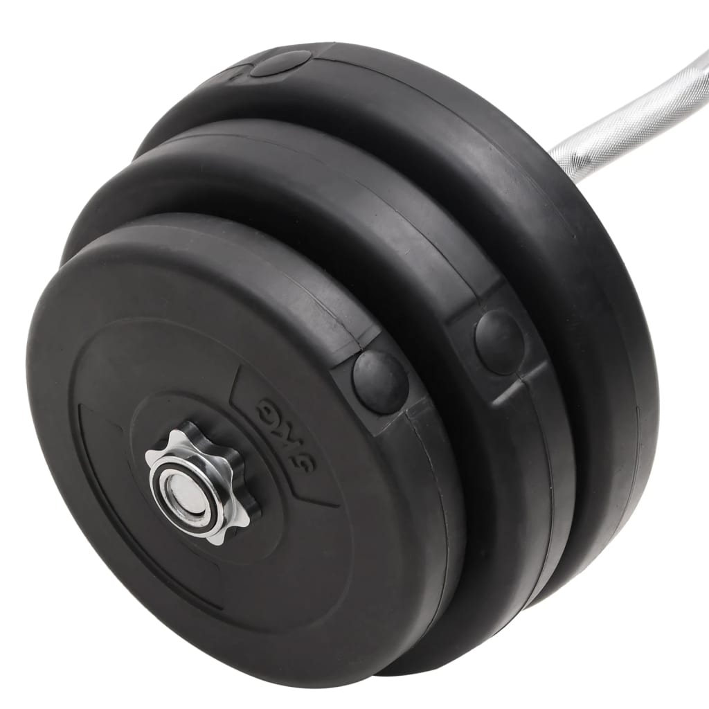 vidaXL Hauistanko levypainoilla 90 kg