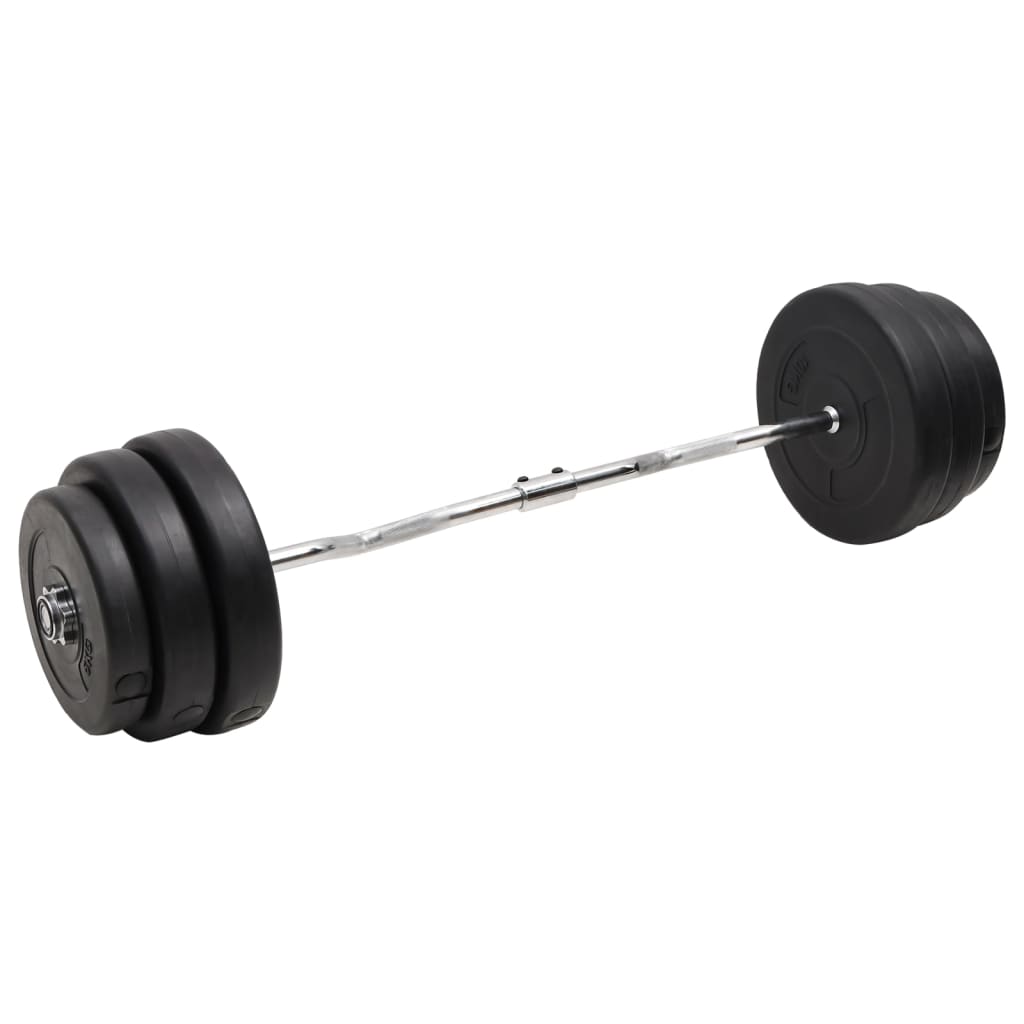 vidaXL Hauistanko levypainoilla 90 kg
