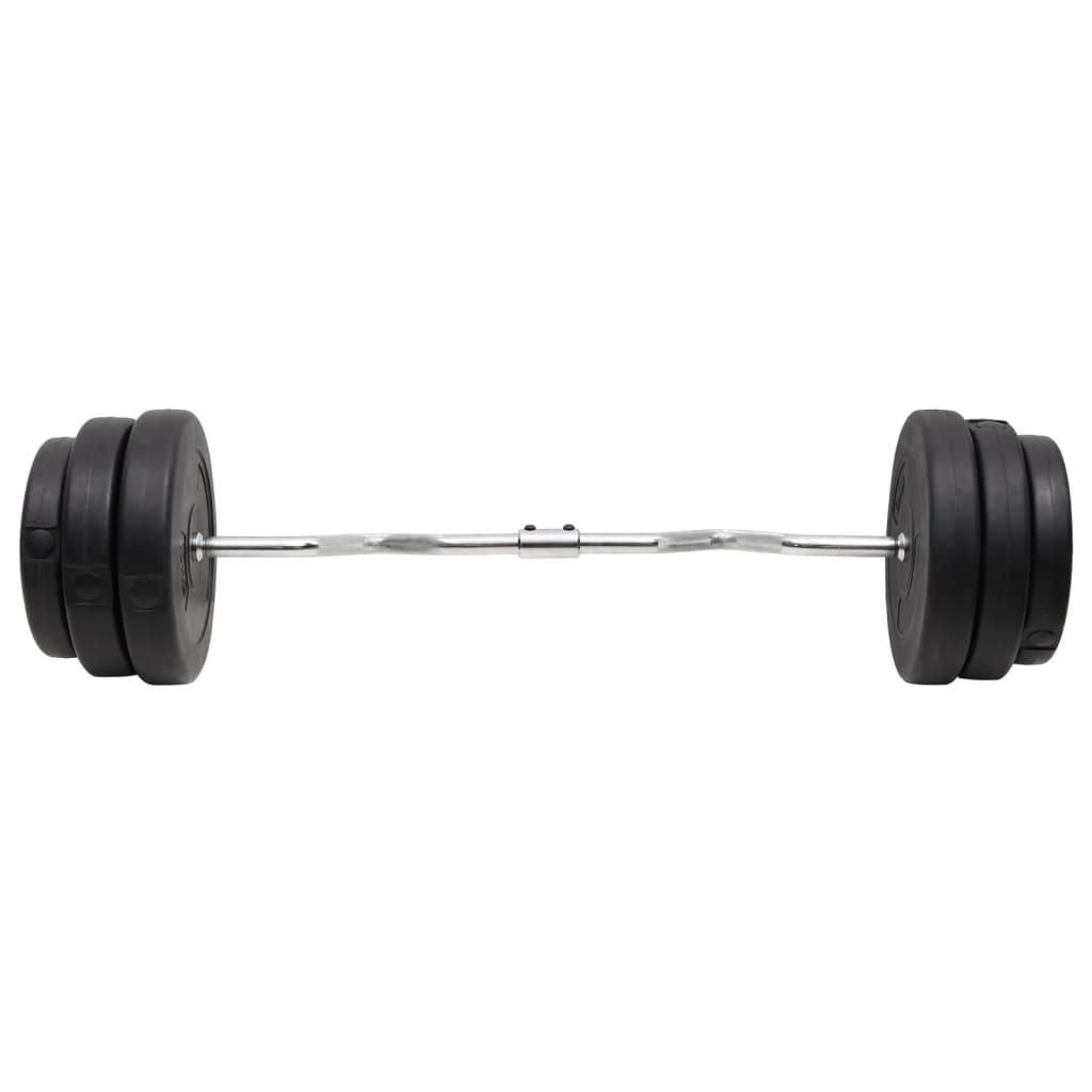 vidaXL Hauistanko levypainoilla 90 kg