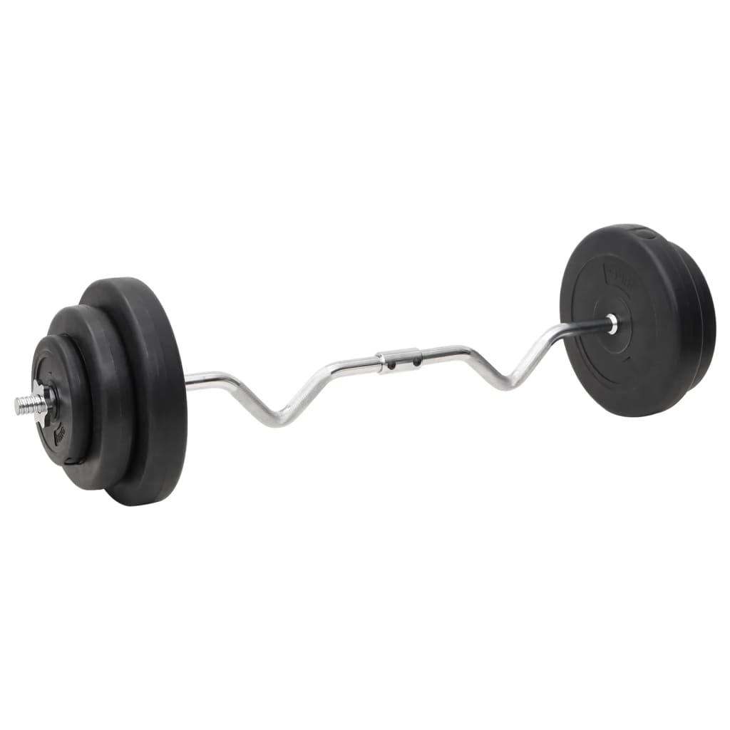 vidaXL Hauistanko ja käsipainosarja levyillä 60 kg