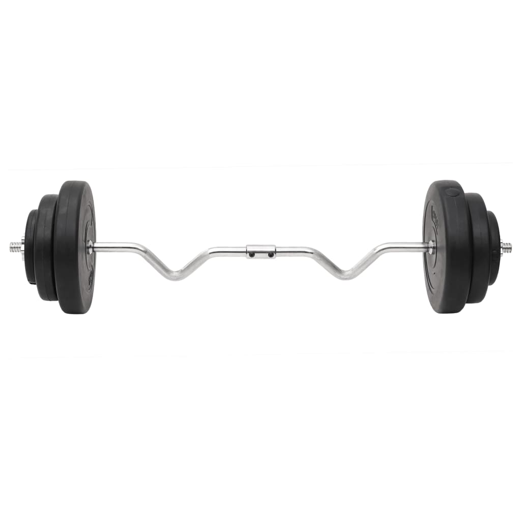 vidaXL Hauistanko ja käsipainosarja levyillä 60 kg